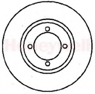 Тормозной диск BENDIX 561124B