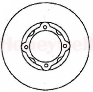 Тормозной диск BENDIX 561152B