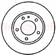 Тормозной диск BENDIX 561176B