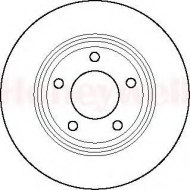 Тормозной диск BENDIX 561246B