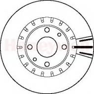 Тормозной диск BENDIX 562121B