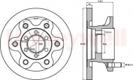 Тормозной диск BENDIX 567118B
