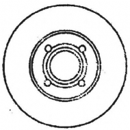 Тормозной диск BENDIX 561238B