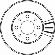 Тормозной диск BENDIX 562056B