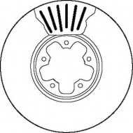 Тормозной диск BENDIX 562141B