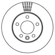Тормозной диск BENDIX 562262B