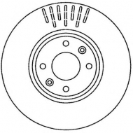 Тормозной диск BENDIX 562267B