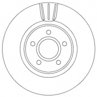 Тормозной диск BENDIX 562363B