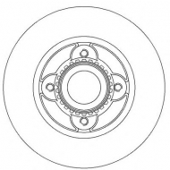 Тормозной диск BENDIX 562366B