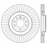 Тормозной диск BENDIX 562579BC