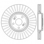 Тормозной диск BENDIX 562594BC