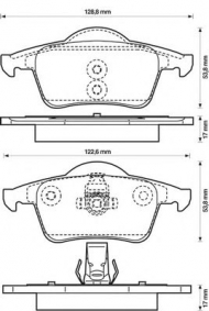 Комплект тормозных колодок BENDIX 573021B