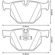 Комплект тормозных колодок BENDIX 573224B