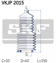 Комплект пыльника SKF VKJP 2015
