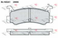 Комплект тормозных колодок FTE BL1002A1