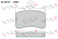 Комплект тормозных колодок FTE BL1067A1