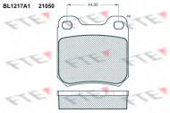 Комплект тормозных колодок FTE BL1217A1