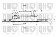 Тормозной диск QUINTON HAZELL BDC1046