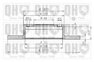 Тормозной диск QUINTON HAZELL BDC3150