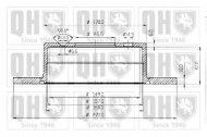 Тормозной диск QUINTON HAZELL BDC3544