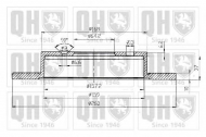 Тормозной диск QUINTON HAZELL BDC3574