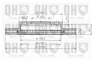 Тормозной диск QUINTON HAZELL BDC3727