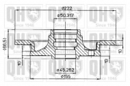 Тормозной диск QUINTON HAZELL BDC3732
