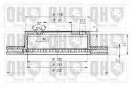 Тормозной диск QUINTON HAZELL BDC3816