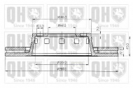 Тормозной диск QUINTON HAZELL BDC3933