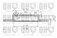 Тормозной диск QUINTON HAZELL BDC3961