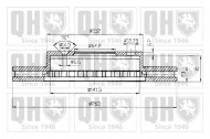 Тормозной диск QUINTON HAZELL BDC4373
