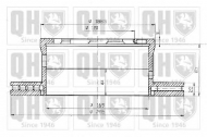 Тормозной диск QUINTON HAZELL BDC4543