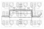 Тормозной диск QUINTON HAZELL BDC4673