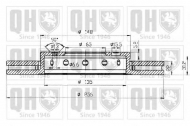 Тормозной диск QUINTON HAZELL BDC4764