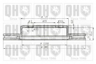 Тормозной диск QUINTON HAZELL BDC5146