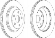 Тормозной диск FERODO DDF1855C