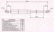 Газовая пружина KLOKKERHOLM 00137100