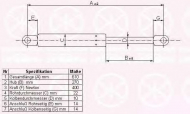 Газовая пружина KLOKKERHOLM 00162800