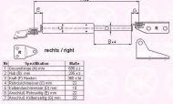 Газовая пружина KLOKKERHOLM 68307102