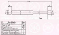 Газовая пружина KLOKKERHOLM 20257102