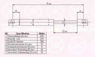 Газовая пружина KLOKKERHOLM 20267100