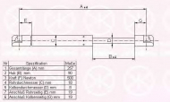 Газовая пружина KLOKKERHOLM 25547100