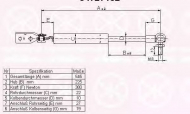 Газовая пружина KLOKKERHOLM 34727102