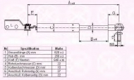 Газовая пружина KLOKKERHOLM 34867101