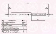 Газовая пружина KLOKKERHOLM 65207100