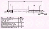 Газовая пружина KLOKKERHOLM 81107102