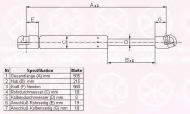 Газовая пружина KLOKKERHOLM 95297100