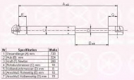 Газовая пружина KLOKKERHOLM 95392800