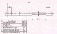 Газовая пружина KLOKKERHOLM 60317100