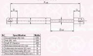 Газовая пружина KLOKKERHOLM 50517100